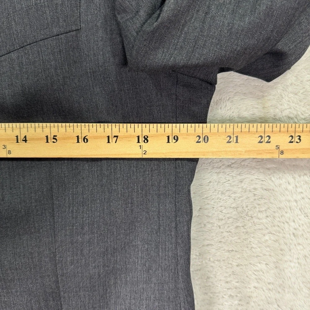 Banana Republic Mens 40R Slim Charcoal Gray Wool Suit Jacket Pants 33x27 Classic